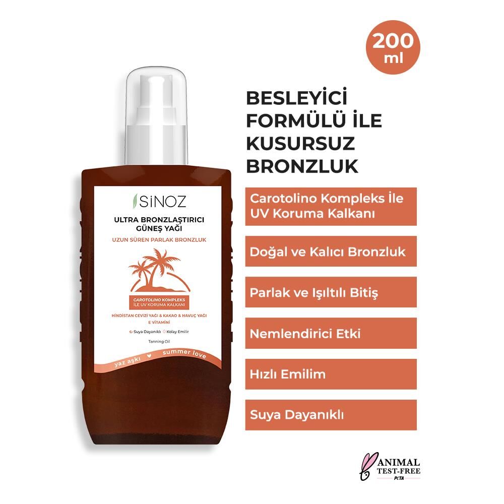 Sinoz Bronzlaştırıcı Güneş Yağı